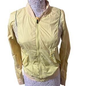 Lululemon Reversible Yellow Zip Up Jacket Women’s | Lightweight Athleisure